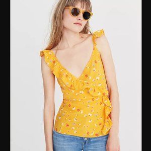 Madewell Silk Wrap Cami Top